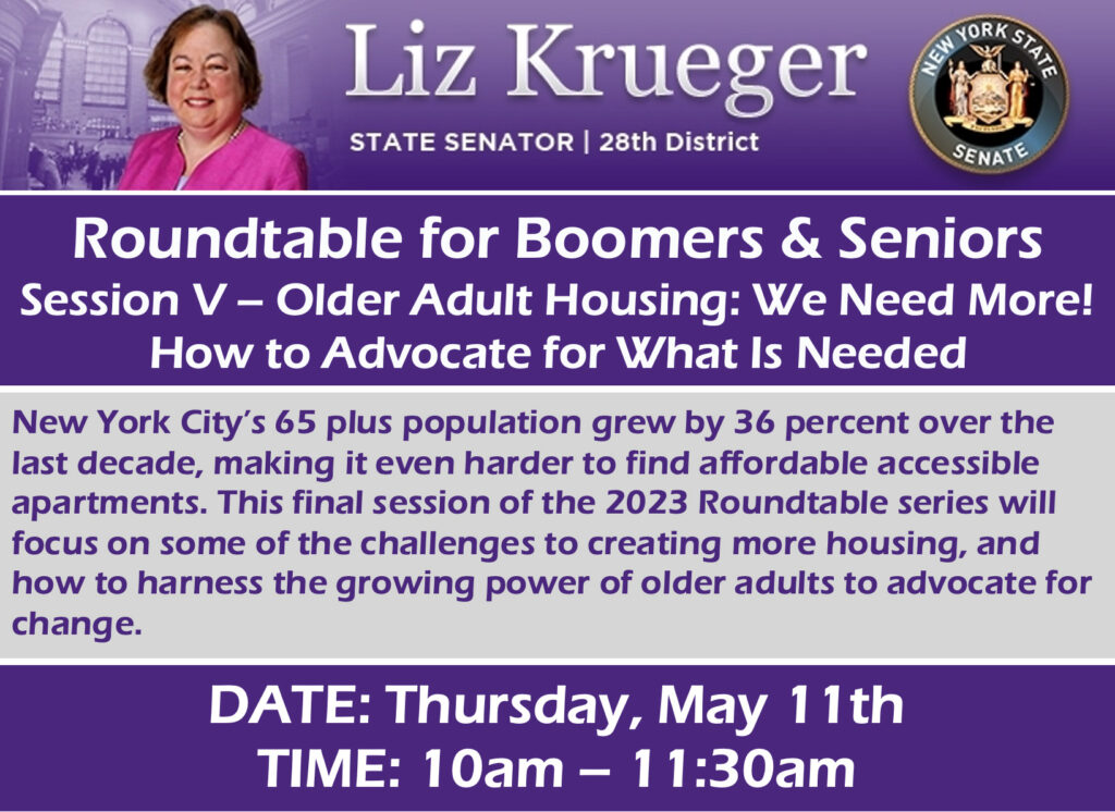 Session V: “Older Adult Housing: We Need More! How to Advocate for What Is Needed”