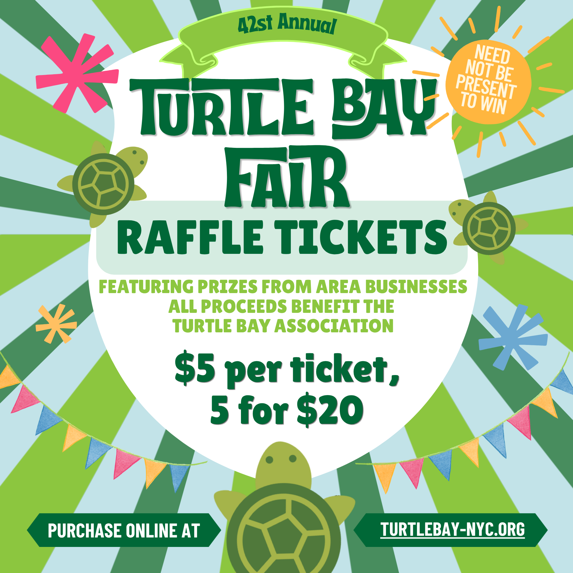 TURTLE BAY STREET FAIR RAFFLE TICKETS